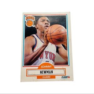 Johnny Newman Jr 1990 Fleer Details #127 Knicks Basketball Card